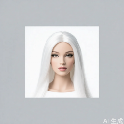 Cheveux Synthétiques (pour Blanc)