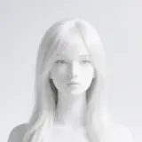 Cheveux humains (pour blanc)