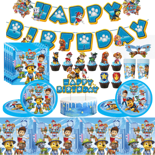 Afbeelding van Paw Patrol Feestdecoratie Set - Compleet voor een Onvergetelijke Verjaardag!