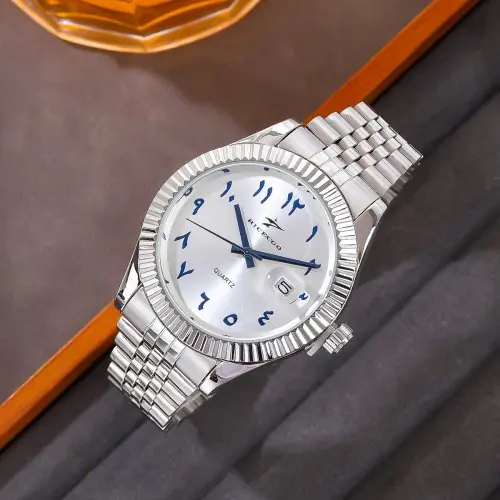 Image de Montre Homme Quartz Acier Inoxydable - Élégante & Sportive