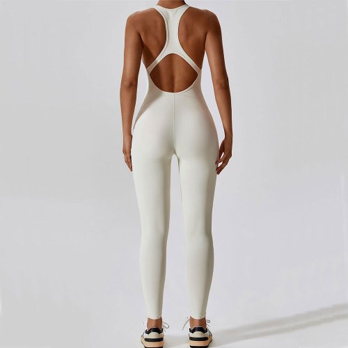 Afbeelding van Comfortabele Yoga Jumpsuit voor Dames – Sportieve Fitness Overalls met Push-Up Effect voor Gym, Pilates en Workout