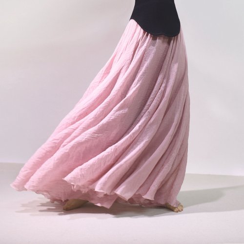 Imagen de Falda Larga de Algodón y Lino para Mujer, Estilo Bohemio con Cintura Alta, Ropa de Calle Elegante y Cómoda para Verano