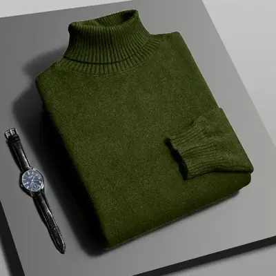Pull Col Roulé Homme Automne - Tendance Streetwear