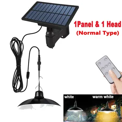Image de Lampe Solaire LED Double Tête - Étanche & Télécommandée