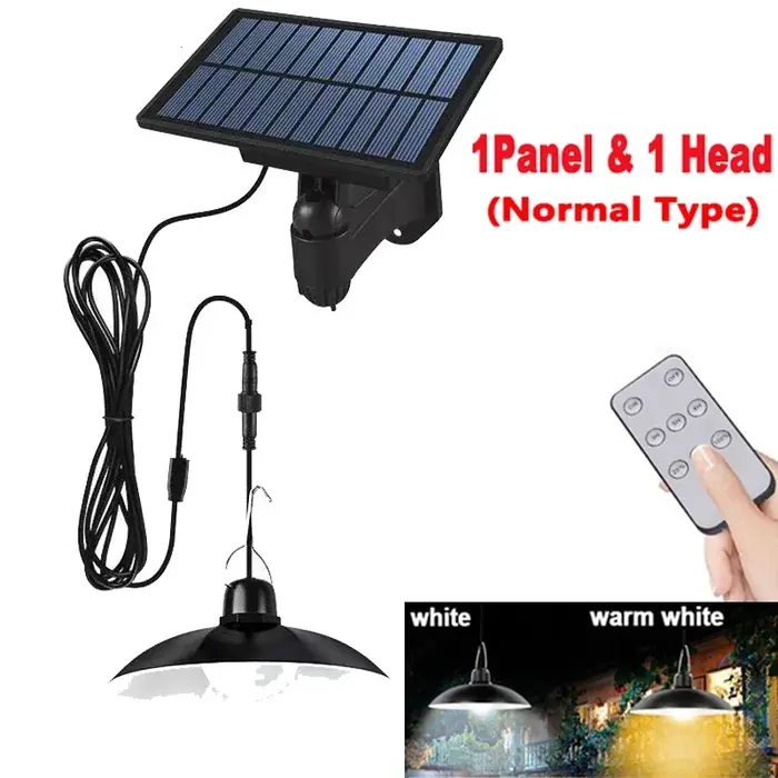 Image de Lampe Solaire LED Double Tête - Étanche & Télécommandée