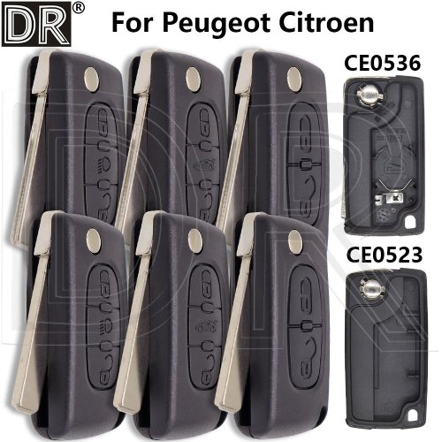 Zdjęcie Wyjątkowa Zamienna Obudowa Kluczyka Samochodowego do Peugeot 207, 208, 308, 407 CC SW oraz Citroën C2, C3, C4, C5 Picasso, Xsara, Berlingo – Nowoczesna Ochrona i Styl