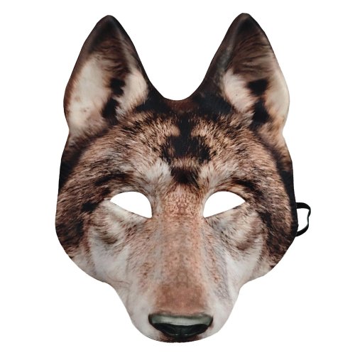 Afbeelding van Realistisch Wolf Hoofdmasker - Leuk voor Carnaval & Cosplay