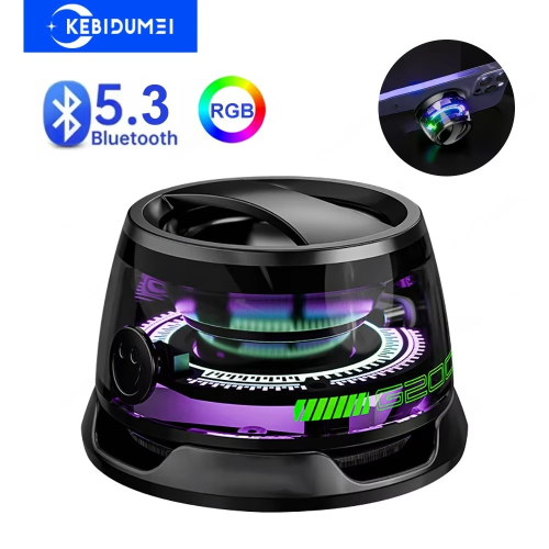 Immagine di Altoparlante Bluetooth 5.3 Portatile con RGB Multifunzionale, Subwoofer Potente e Design Magnetico per PC, MacBook, Xiaomi e Dispositivi Smartphone