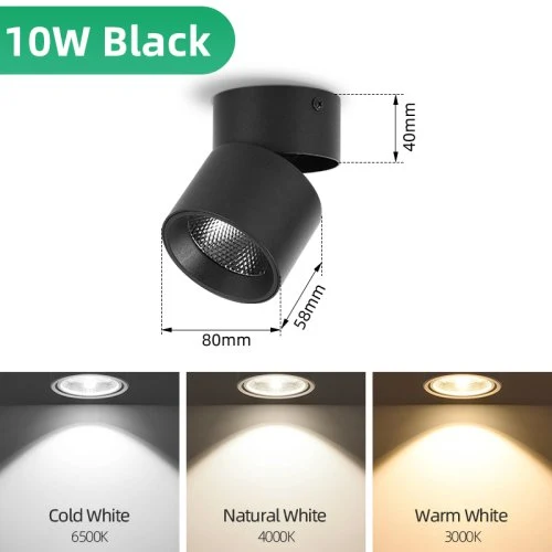10W zwarte behuizing