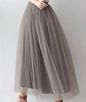 Image de Tutu Jupe Bouffante en Tulle 4 Couches - Longue pour Danse & Fêtes