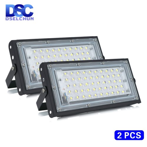 Zdjęcie Lampa LED zewnętrzna 50W, wodoodporna IP65, reflektor zasilany AC 220-240V – idealna do oświetlenia ulicznego i krajobrazowego