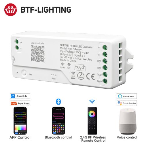 Image de LED RGBW Tuya WiFi Contrôlable avec Alexa & Google Assistant