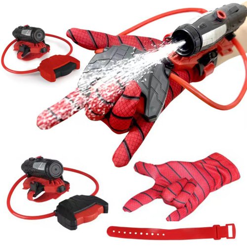 Imagen de Tiradores de telaraña, juguete de superhéroe, pistolas de chorro con guante, juguete rociador de agua para muñeca, ju