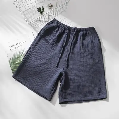 Image de Pyjama Short Été en Crêpe de Coton - Couple