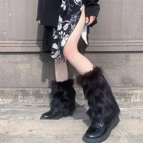 Image de Jambières Fausse Fourrure - Style Lolita & Punk