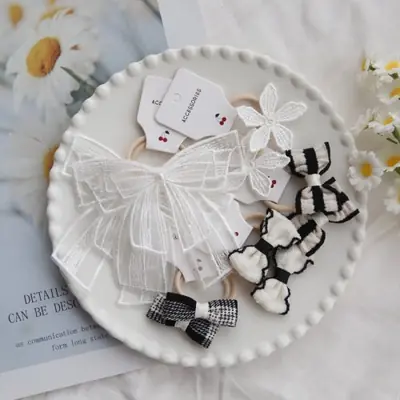 Image de Pinces à Cheveux Fleurs - Lot de 10 Accessoires Mignons pour Filles