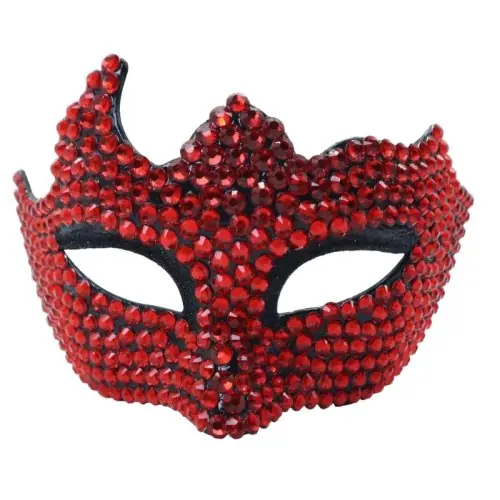 Image de Masque Lapin Festif avec Breloque en Verre