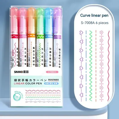 Image de Surligneurs Kawaii Fleurs - Lot de 6