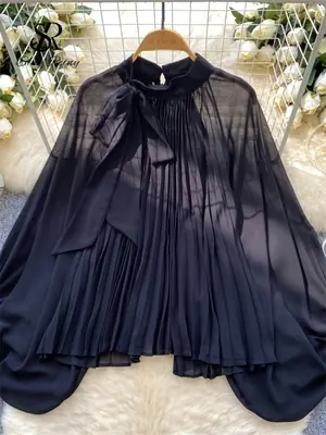 Image de Blouse Imprimé Léopard Manches Longues Femme Style Coréen