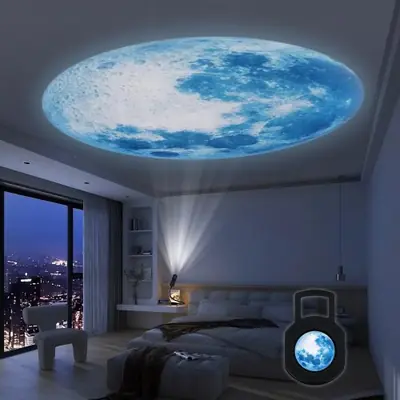 Image de Lampe Lunaire LED Planète Bleue