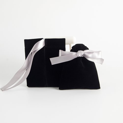 Image of Elegant Black Drawstring Jewelry Pouches – 10-Pack 7x9cm Velvet Storage Bags for Rings, Earrings & Accessories – Perfect for Weddings, Travel, Gifts & Party Favors