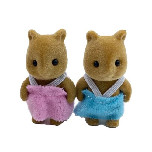 Familia de animales del bosque 1_12 Accesorios para casa de muñecas Mini_yythk