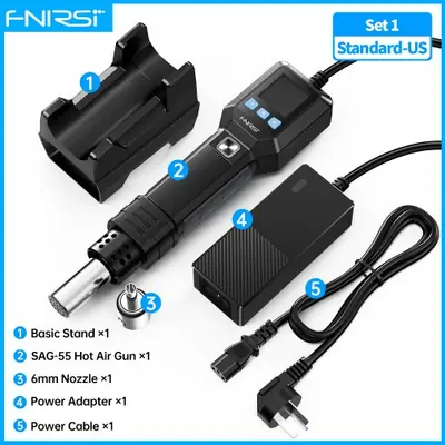 Image de Station de Soudure FNIRSI SAG-55 - Pistolet à Air Chaud 550W