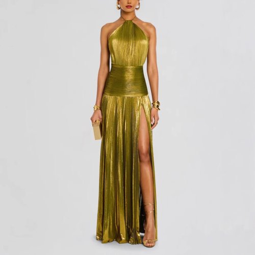 Imagen de Vestido de cóctel de fiesta con corsé de lujo para mujer, vestido largo Sexy con hombros descubierto...