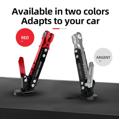 Imagen de Soporte de estacionamiento para motocicleta, soporte de trípode lateral para pie, soporte de muleta, accesorios para moto de cross, 1 ud.
