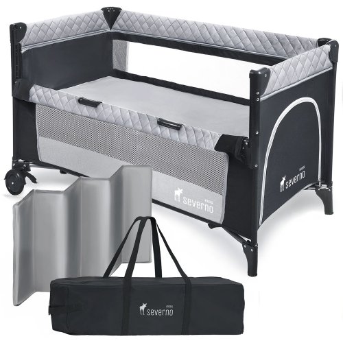 Image de Lit de voyage pliable avec moustiquaire et sac de transport
