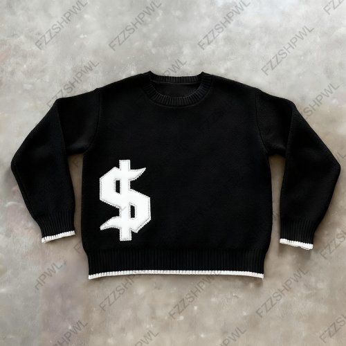 Zdjęcie Sweter Punkowy Y2K – Oversize z Unikalnym Nadrukiem