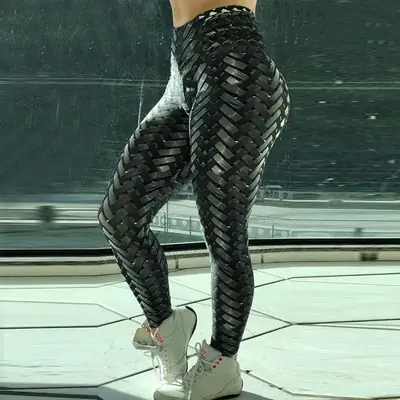 Image de Leggings de Sport Femme - Taille Haute & Imprimé