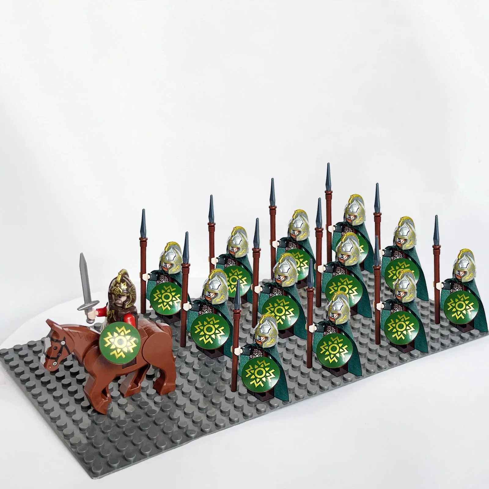 Afbeelding van 13-delig Kasteelridder Set: Orks, Elfen & Romeinse Soldaten