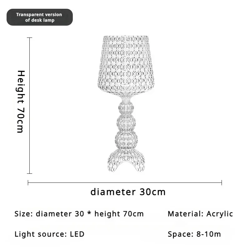 D30 H70 cm transparant