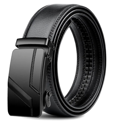 Immagine di Cintura da uomo di alta qualità 110 cm 120 cm 130 cm Cintura di lusso, Cintura da uomo con fibbia automatica nera Jeans Cintura da uomo