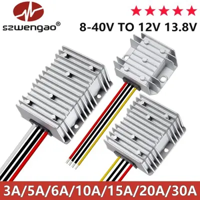 Image de Convertisseur DC 8-40V vers 12V/13.8V - Régulateur Boost/Buck 30A