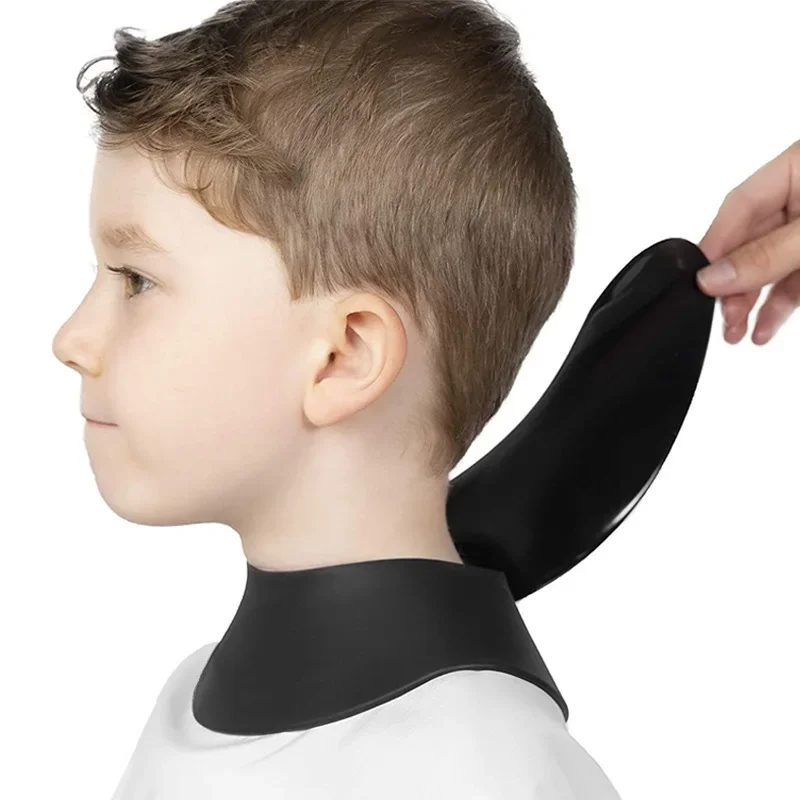 Afbeelding van Natuurlijke Siliconen Haarkleuring Cape met Waterdichte Halsbeschermer – Compleet Set voor Kappers en Thuisgebruik