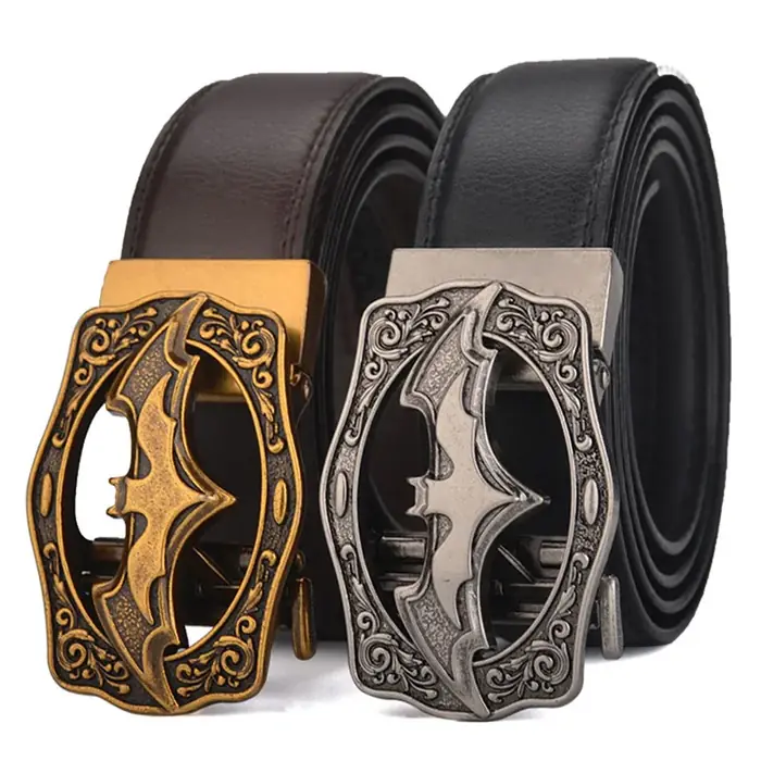 Image de Ceinture Homme Vintage Boucle Automatique - Cuir Véritable