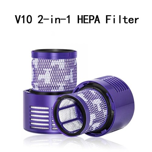 Imagen de Filtro HEPA Lavable y Reutilizable para Aspiradora Dyson V10 - Versión Estadounidense, Accesorio de Repuesto con Posfiltro de Alta Eficiencia