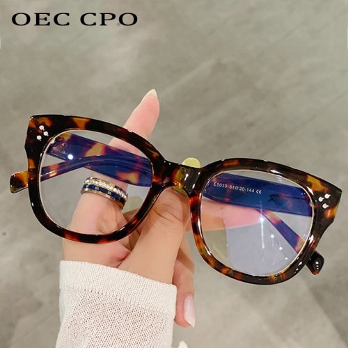 Image of Stylish Square Optical Glasses Frames for Women and Men – Retro Fashion Eyewear with Clear Lenses, Unisex Prescriptive Eyeglasses