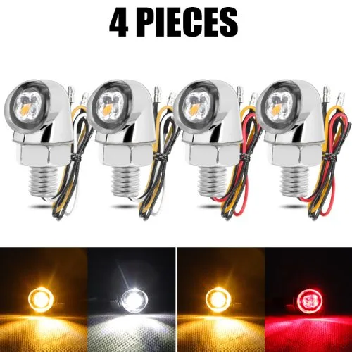 4x Wit rood amber S