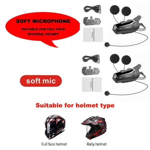 2 x Zachte microfoon