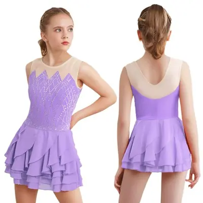 Image de Costume de Danse Élégant pour Filles - Ballet, Gymnastique & Patinage