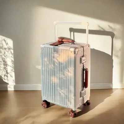 Image de Valise de Voyage à Roulettes Grande Capacité - Guidon Large & Roues Silencieuses