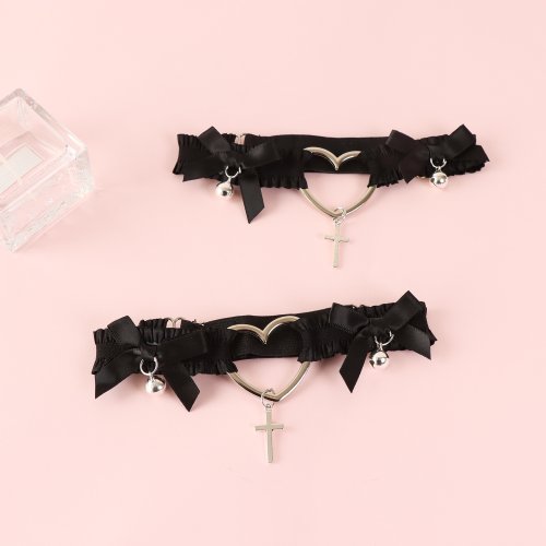 Afbeelding van Elastische Jarretellegordel met Kant en Strik – Sexy Lingerie Accessoire voor Bruid, Cosplay & Party