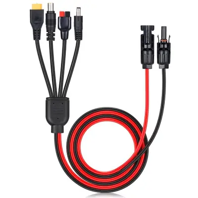 Image de Connecteur Solaire 4 en 1 XT60 Femelle + DC5521 - Adaptateur Électrique