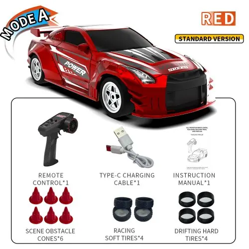 Image de Voiture RC Drift 1:43 - JJRC C8827 4WD avec Gyroscope