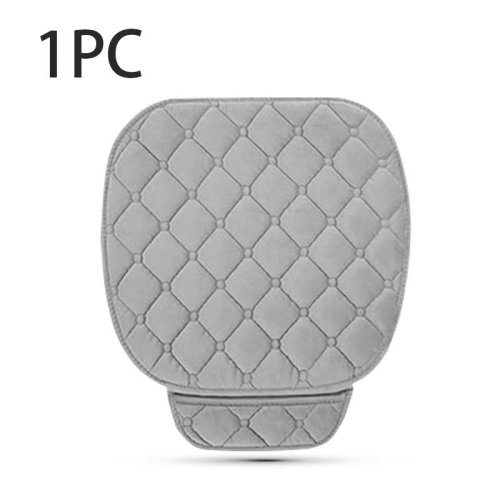 Imagen de SEAMETAL-funda de felpa para asiento de coche, cojín de asiento suave antideslizante, Protector de s...