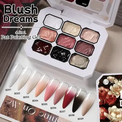 Image de Gel Nail Art Dégradé 9 Couleurs - Design Ongles Facile & Créatif