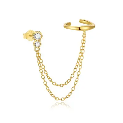 Image de Boucles d'oreilles sans piercing en argent 925 - Tendance & Élégantes